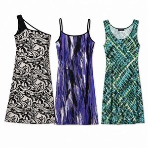 3 DreamDance Dresses Bundle Small Stretch Made In USA Vacation Summer Slip Festi